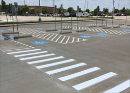 traffic controlled parking lot