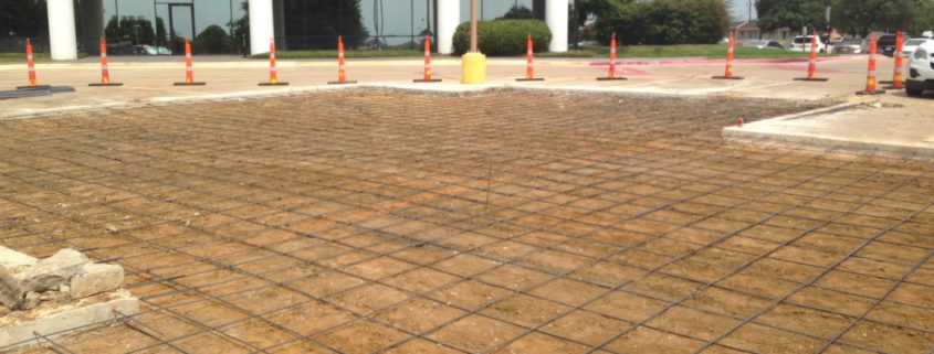 replacing parking lot paving