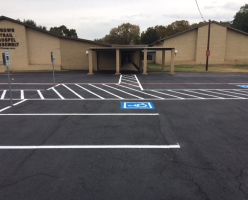 Restriping Parking Lot