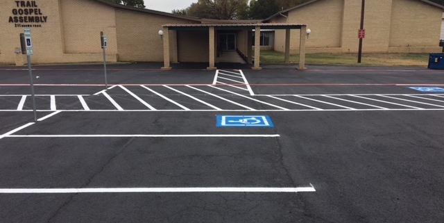 Restriping Parking Lot